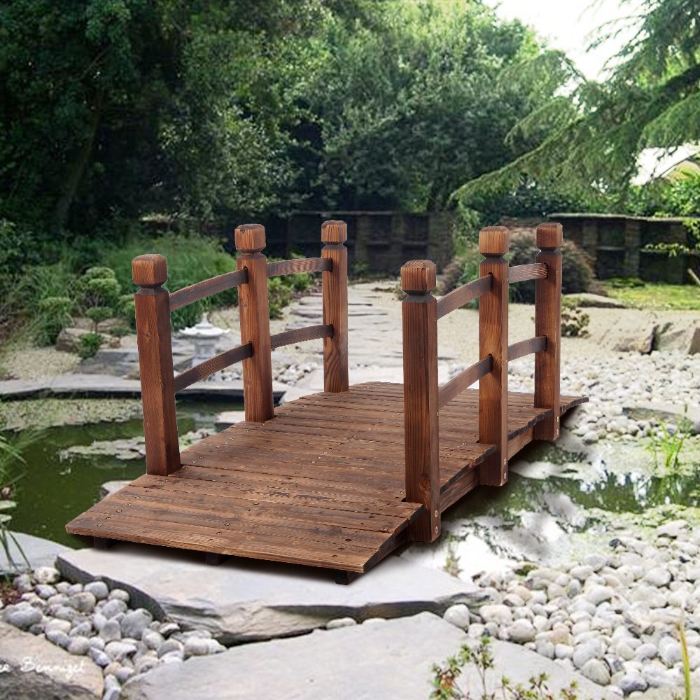 Arch Bridge Small Wooden Bridge Courtyard Outdoor Anticorrosive Wood ...